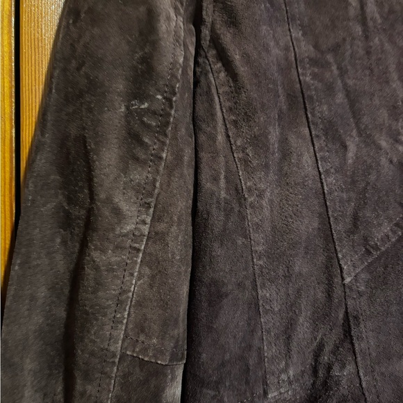 BLANK NYC Burgundy Suede Leather Biker Jacket EUC - Picture 7 of 7